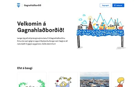 Forsíða Gagnahlaðborðs Reykjavíkurborgar