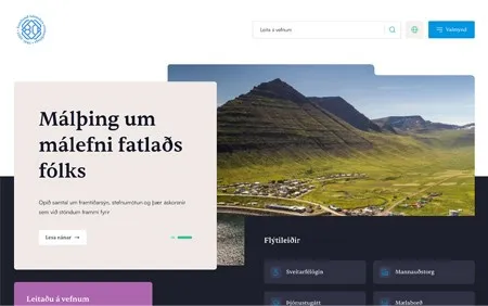 Forsíða vefs Sambands íslenskra sveitarfélaga